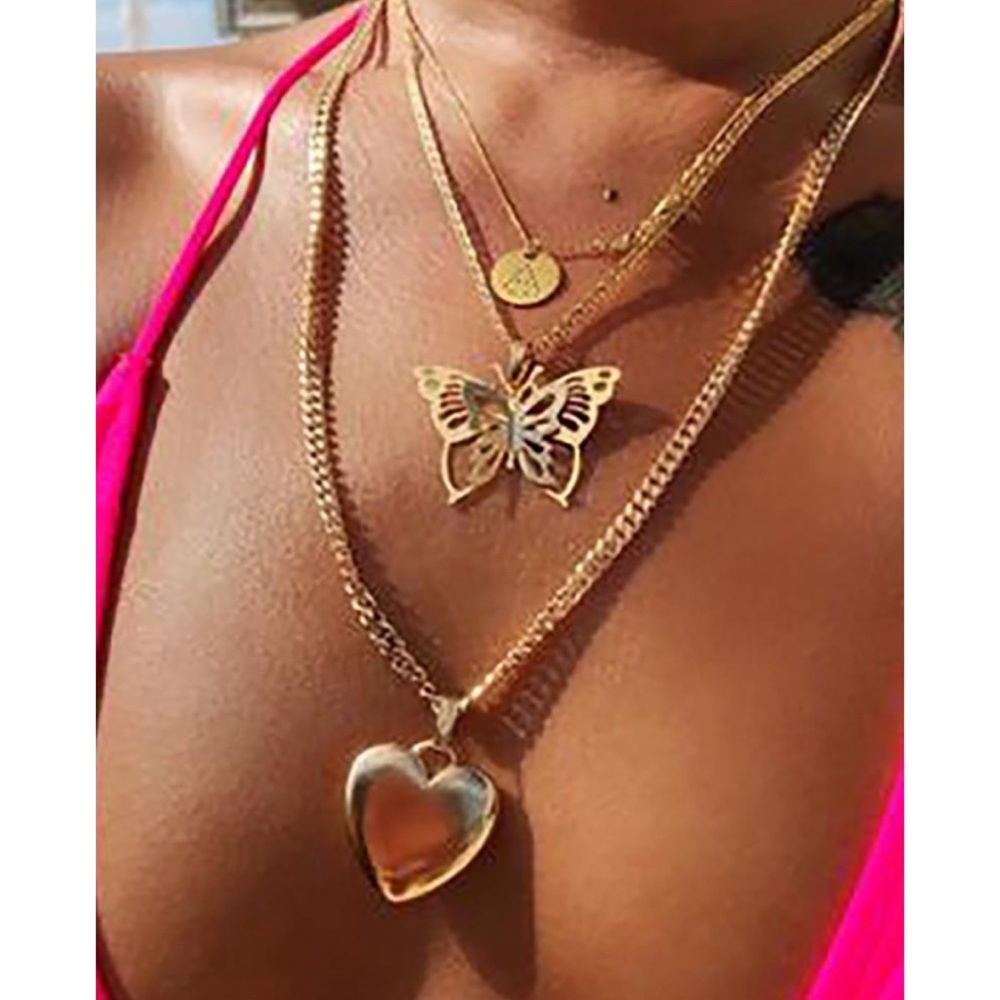 Butterfly Tiered Necklace